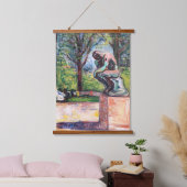 Edvard Munch - The Thinker by Rodin Hangend Wandkleed (Slaapkamer)