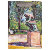 Edvard Munch - The Thinker by Rodin Klembord (Voorkant)