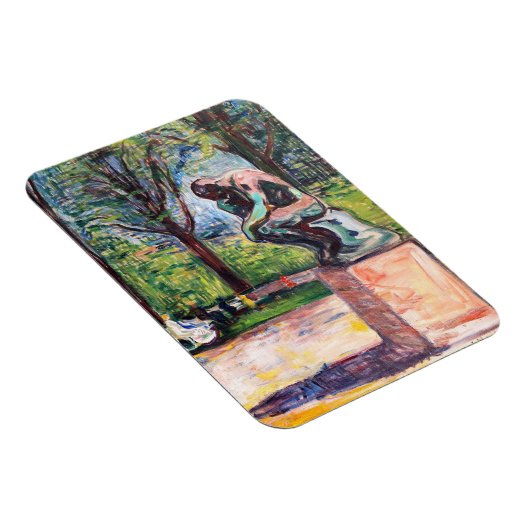 Edvard Munch - The Thinker by Rodin Magneet (Rechterzijde)