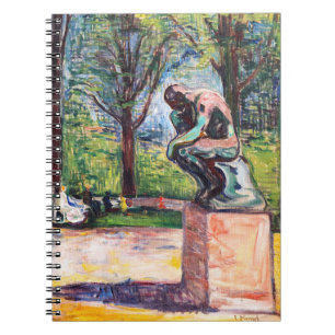 Edvard Munch - The Thinker by Rodin Notitieboek