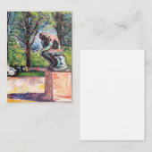 Edvard Munch - The Thinker by Rodin Notitiekaartje (Voorkant / Achterkant)