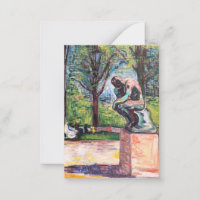 Edvard Munch - The Thinker by Rodin