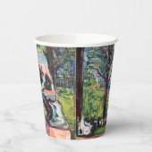 Edvard Munch - The Thinker by Rodin Papieren Bekers (Links)