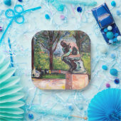 Edvard Munch - The Thinker by Rodin Papieren Bordje (Feest)