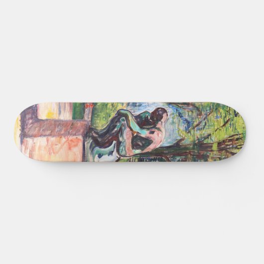 Edvard Munch - The Thinker by Rodin Persoonlijk Skateboard (Horizontaal)