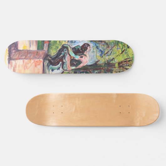 Edvard Munch - The Thinker by Rodin Persoonlijk Skateboard (Horizontaal)