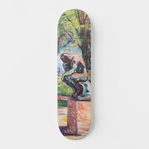 Edvard Munch - The Thinker by Rodin Persoonlijk Skateboard