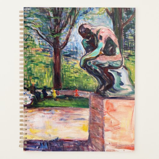 Edvard Munch - The Thinker by Rodin Planner (Voorkant)