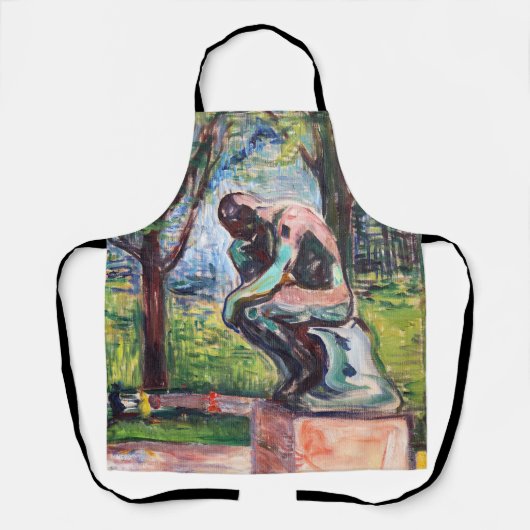 Edvard Munch - The Thinker by Rodin Schort (Voorkant)
