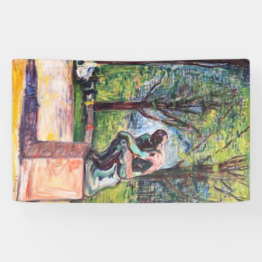 Edvard Munch - The Thinker by Rodin Spandoek (Horizontaal)