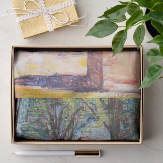 Edvard Munch - The Thinker by Rodin Tissuepapier (Geschenk)