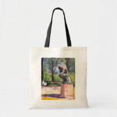 Edvard Munch - The Thinker by Rodin Tote Bag (Voorkant)