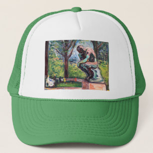 Edvard Munch - The Thinker by Rodin Trucker Pet