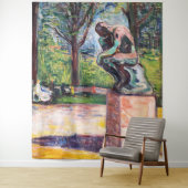 Edvard Munch - The Thinker by Rodin Wandkleed (In situ)