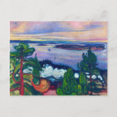 Edvard Munch - Train Smoke Briefkaart (Voorkant)