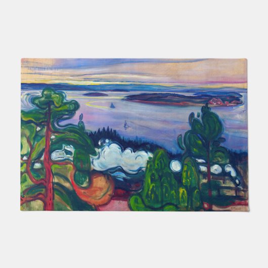 Edvard Munch - Train Smoke Deurmat (Voorkant)