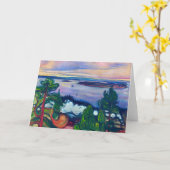 Edvard Munch - Train Smoke Kaart (Gele Bloem)