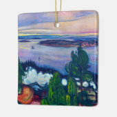 Edvard Munch - Train Smoke Keramisch Ornament (Links)