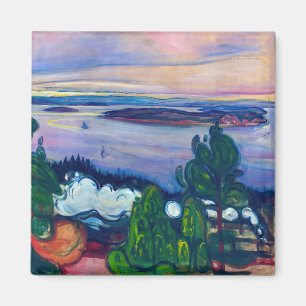 Edvard Munch - Train Smoke Magneet