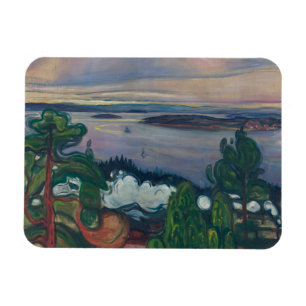 Edvard Munch - Train Smoke Magneet
