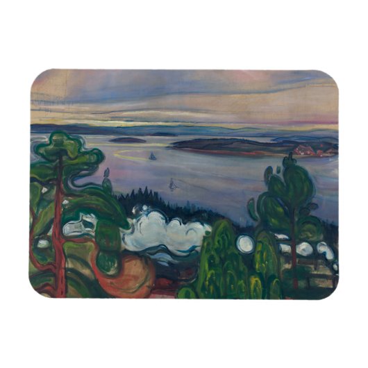 Edvard Munch - Train Smoke Magneet (Horizontaal)
