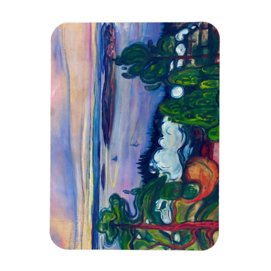 Edvard Munch - Train Smoke Magneet (Verticaal)