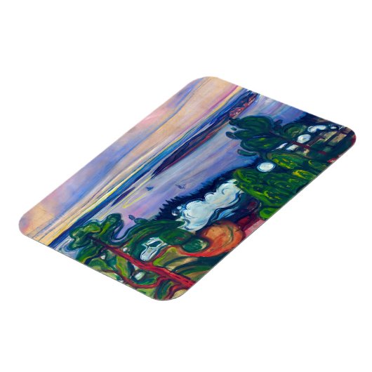 Edvard Munch - Train Smoke Magneet (Linkerzijde)