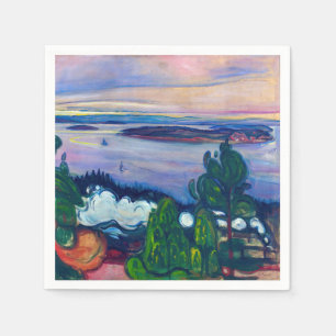 Edvard Munch - Train Smoke Servet