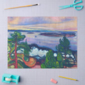 Edvard Munch - Train Smoke Tissuepapier (Craft)