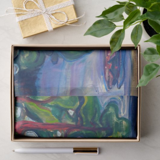 Edvard Munch - Train Smoke Tissuepapier (Geschenk)