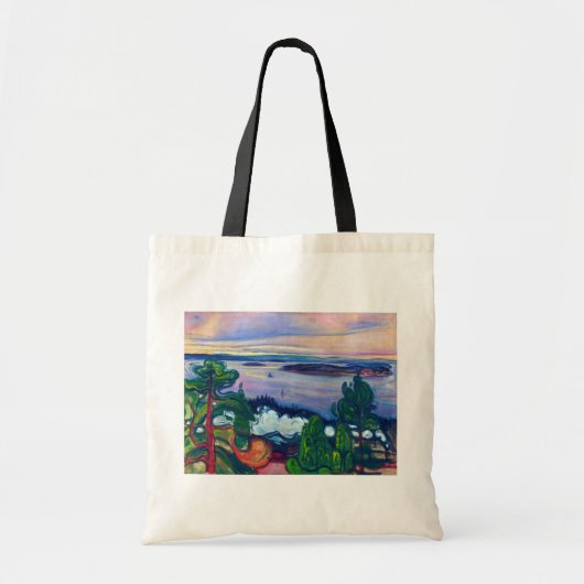 Edvard Munch - Train Smoke Tote Bag (Voorkant)