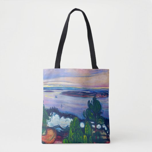 Edvard Munch - Train Smoke Tote Bag (Voorkant)