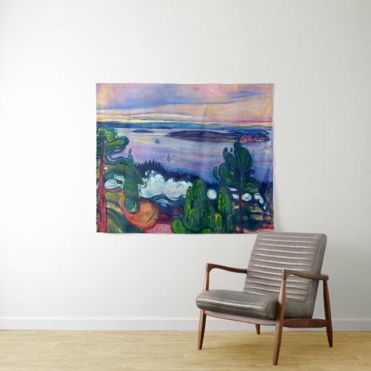 Edvard Munch - Train Smoke Wandkleed (In Situ (horizontaal))