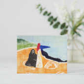 Edvard Munch Twee Vrouwen op de kust Briefkaart (Staand voorkant)