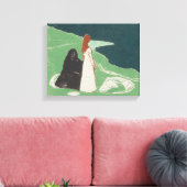 Edvard Munch - Twee vrouwen op de kust Canvas Afdruk (Insitu (Woonkamer))