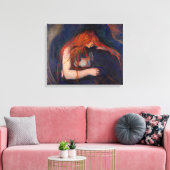 Edvard Munch - Vampier / Liefde en Pijn Canvas Afdruk (Insitu (Woonkamer))