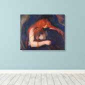 Edvard Munch - Vampier / Liefde en Pijn Canvas Afdruk (Insitu (Houten vloer))