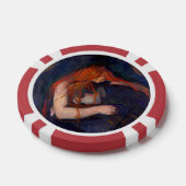 Edvard Munch - Vampier / Liefde en pijn Poker Chips (Enkel)