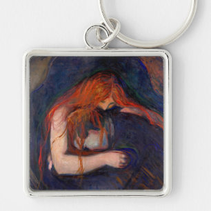 Edvard Munch - Vampier / Liefde en pijn Sleutelhanger
