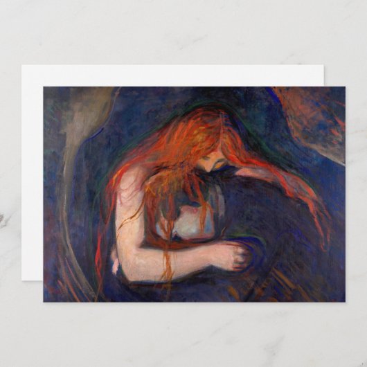 Edvard Munch - Vampire / Love and Pain Bedankkaart (Voorkant / Achterkant)