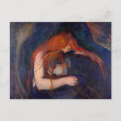 Edvard Munch - Vampire / Love and Pain Briefkaart (Voorkant)