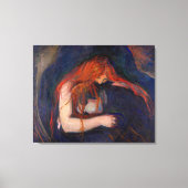 Edvard Munch - Vampire / Love and Pain Canvas Afdruk (Voorkant)