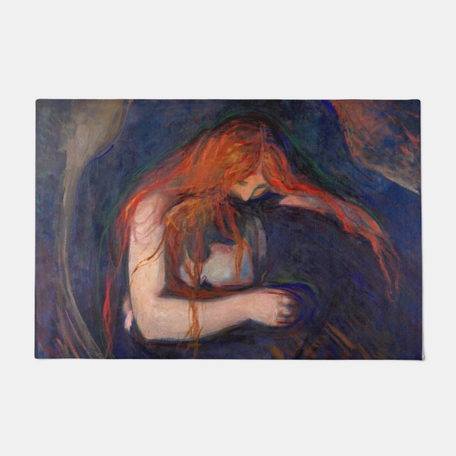 Edvard Munch - Vampire / Love and Pain Deurmat (Voorkant)