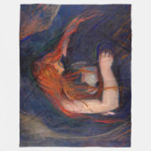 Edvard Munch - Vampire / Love and Pain Fleece Deken (Voorkant)