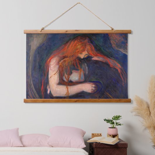 Edvard Munch - Vampire / Love and Pain Hangend Wandkleed (Slaapkamer)