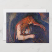 Edvard Munch - Vampire / Love and Pain Kaart (Voorkant)