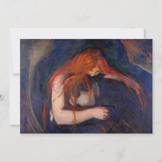 Edvard Munch - Vampire / Love and Pain Kaart (Voorkant)