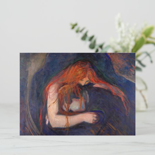 Edvard Munch - Vampire / Love and Pain Kaart (Staand voorkant)