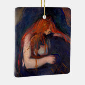 Edvard Munch - Vampire / Love and Pain Keramisch Ornament (Rechts)