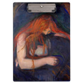 Edvard Munch - Vampire / Love and Pain Klembord (Voorkant)
